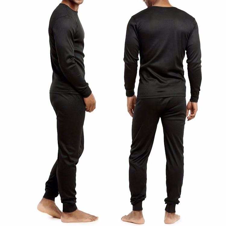 Men's Thermal Underwear Sets - Medium Black