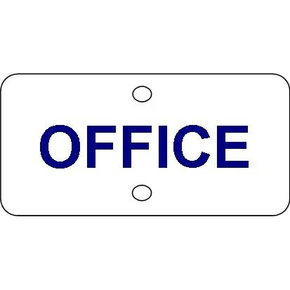 36" x 24" x .040" Non-Reflective Aluminum Sign w/ Holes w/ Custom Cut Non-Reflective Vinyl One Side 1
