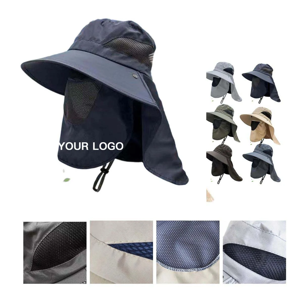 Outdoor Sun Protection Hat with Face Cover 1