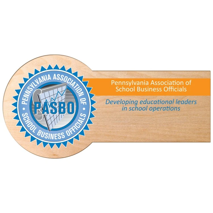 USA Made Full Color Wood Badge Custom Shape (15 Sq. Inches) - No Personalization 1