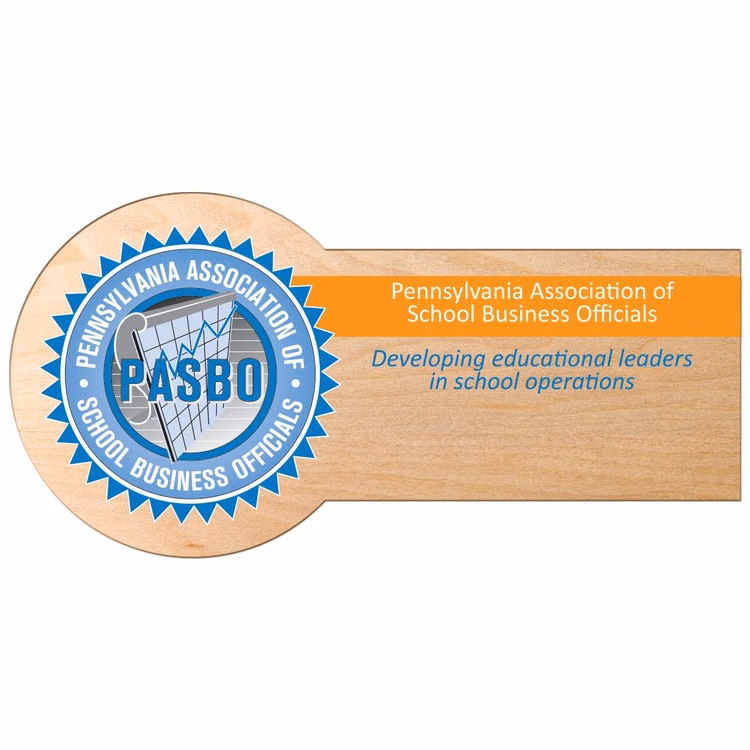 USA Made Full Color Wood Badge  Custom Shape (15 Sq. Inches) - No Personalization