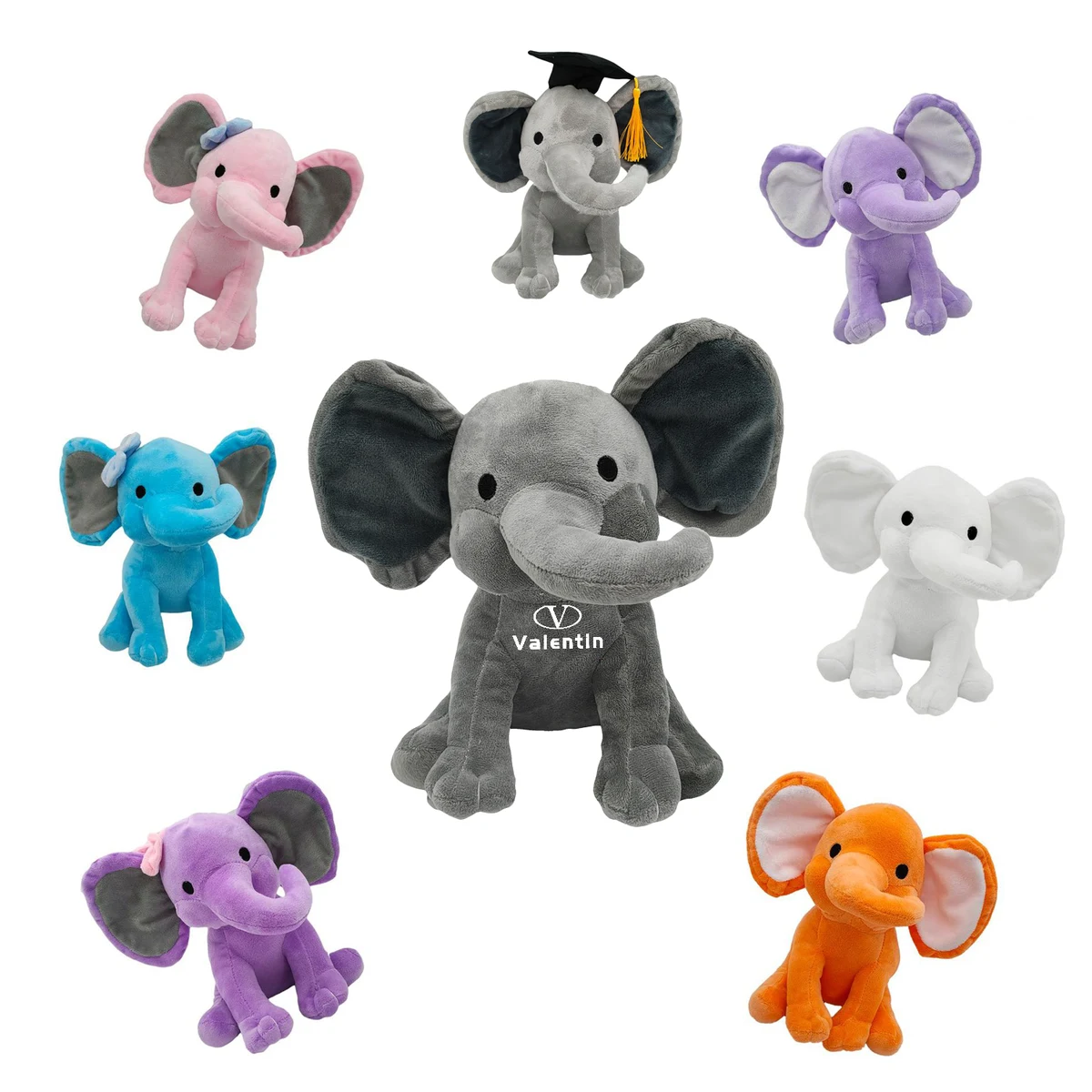 Plush Elephant Stuffed Animal Toy 1