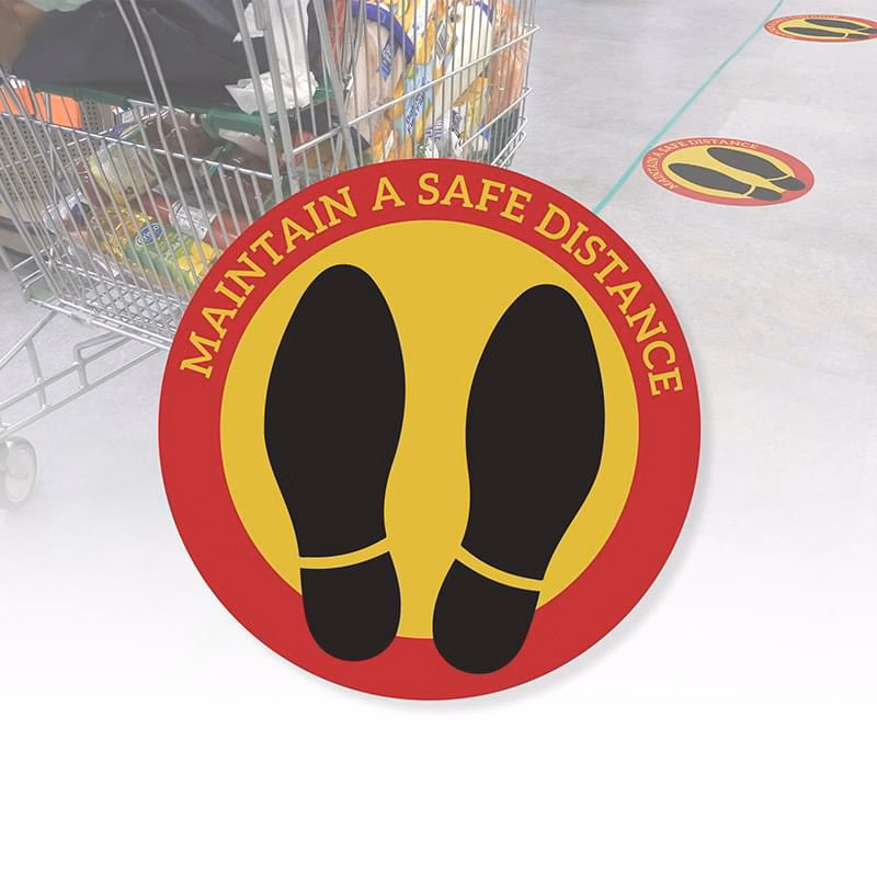 12" Social Distance Floor Decal