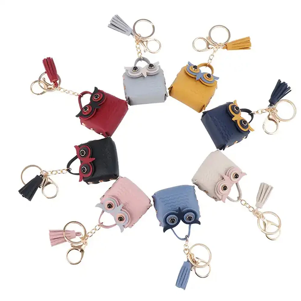 Owl Coin Purse Keychain 1