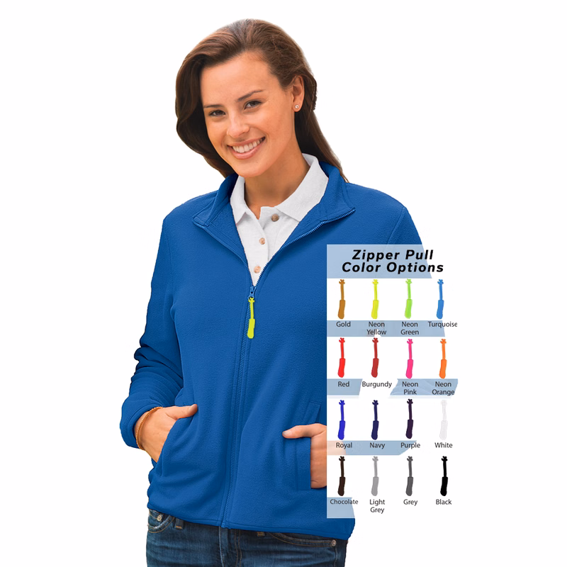 Custom Zipper Pull Polar Fleece Jacket