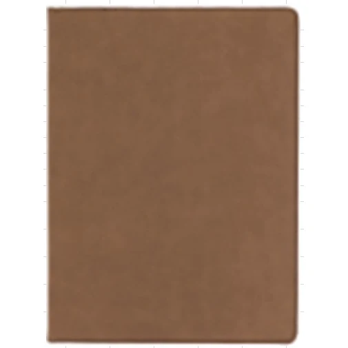 9" x 7" Dark Brown Leatherette Padfolio with Pen Loop 1