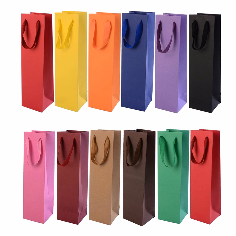 Single Kraft Paper Wine Bags