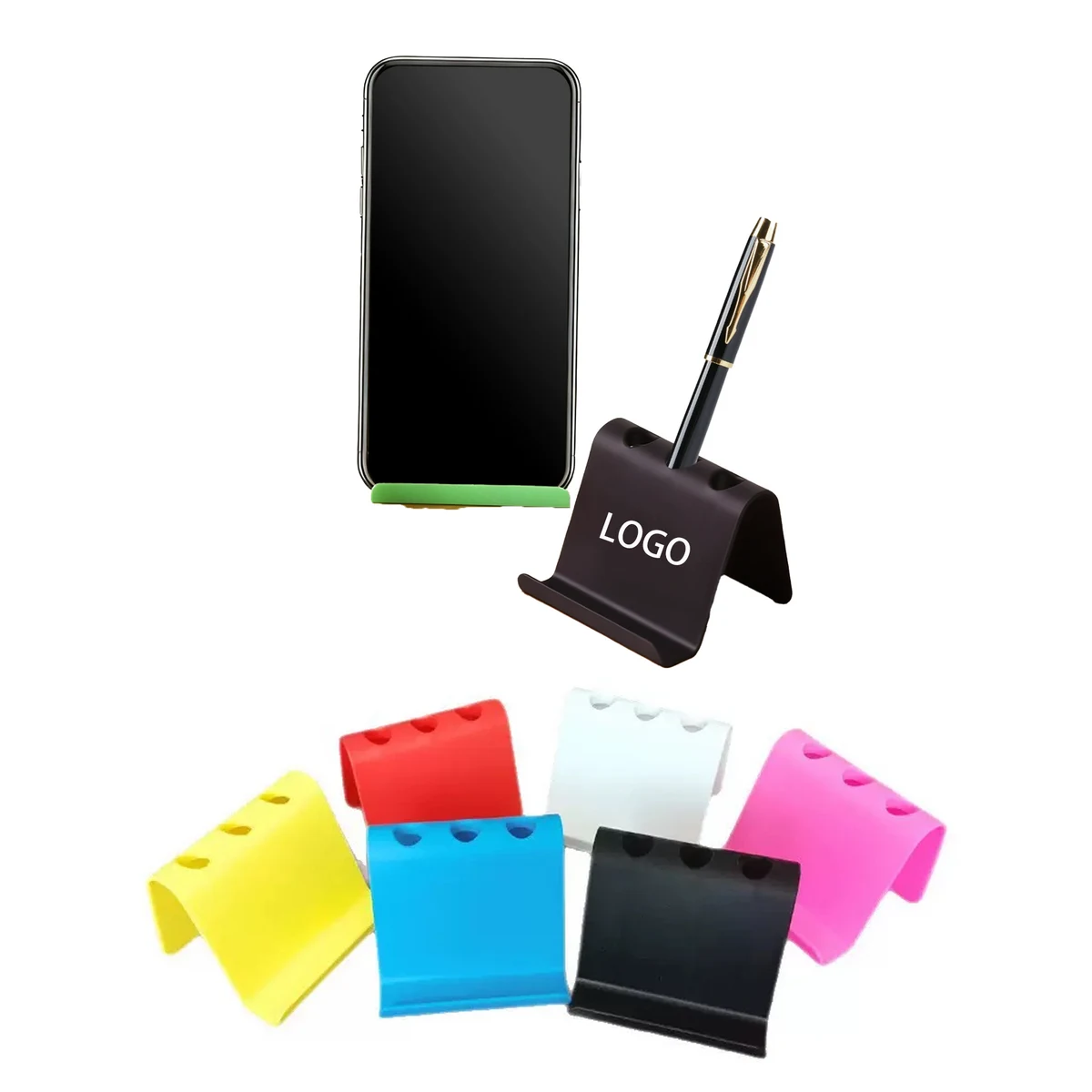 Pen Insertable Cell Phone Stand Holder 1