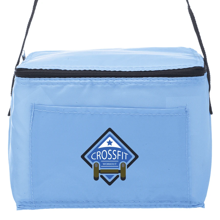 Polyester 210D Insulated Lunch Cooler - 7.25"W x 5.5"H x 1