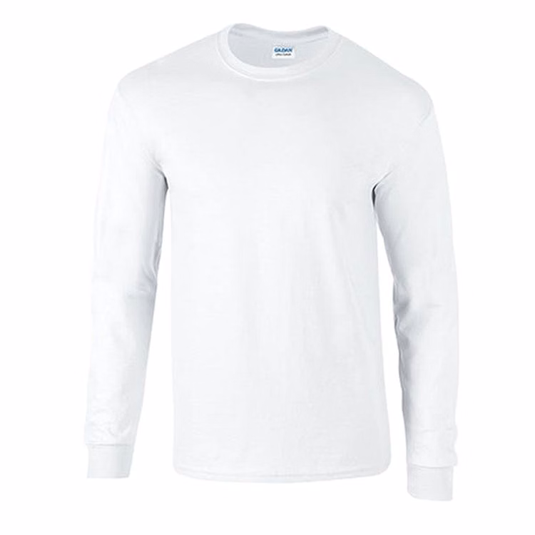 Irregular Long-Sleeve Tees - White 2X