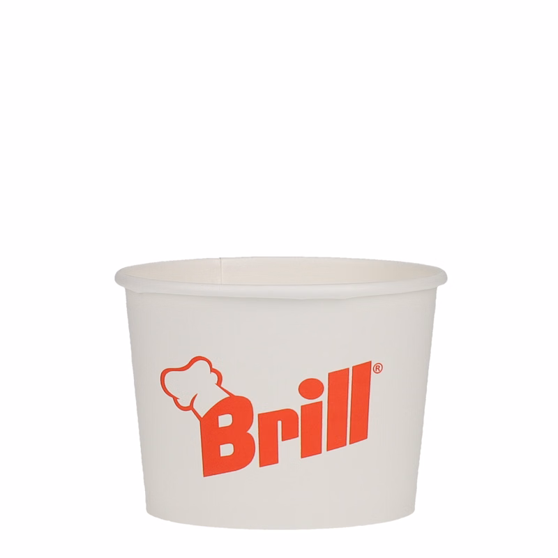 10 oz Food Container Paper White Digital Print