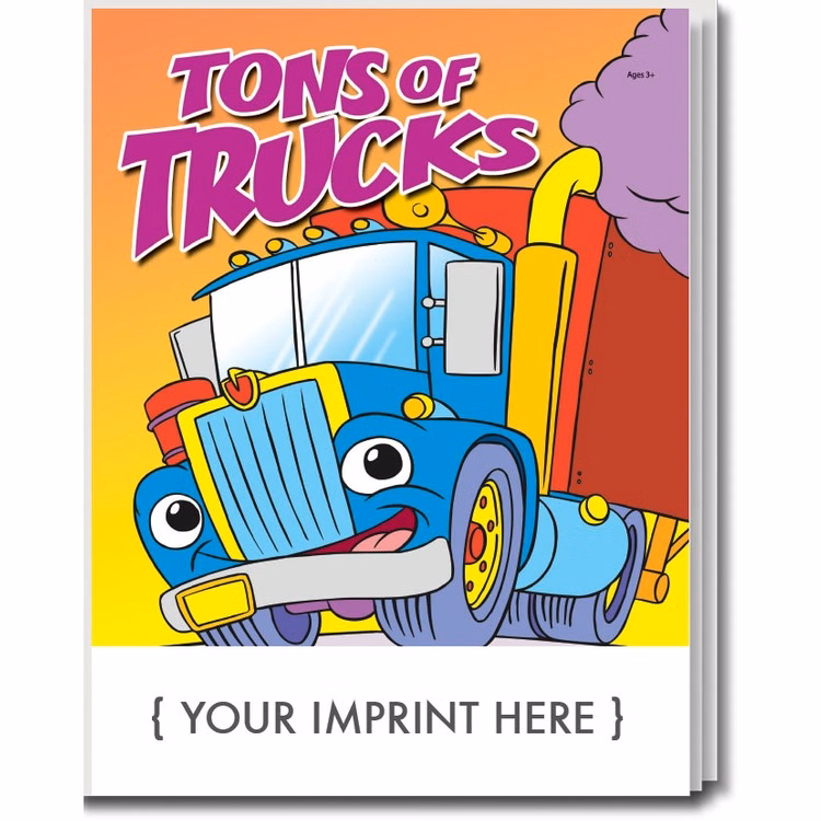 COLORING BOOK - Tons of Trucks Coloring & Activity Book