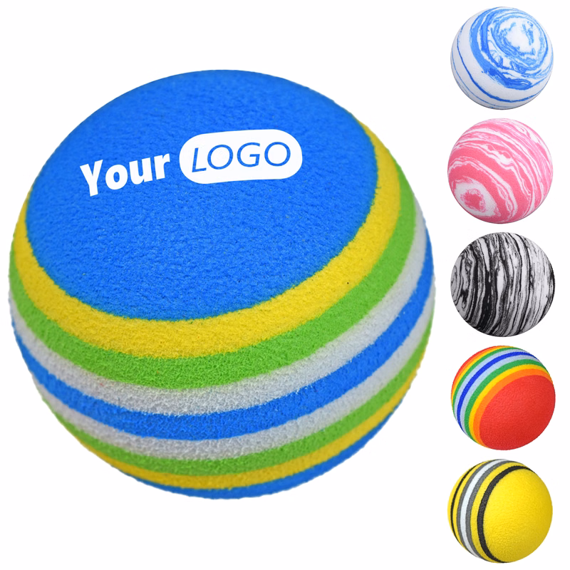 Other Organic Material Customizable Rainbow Foam Golf Ball