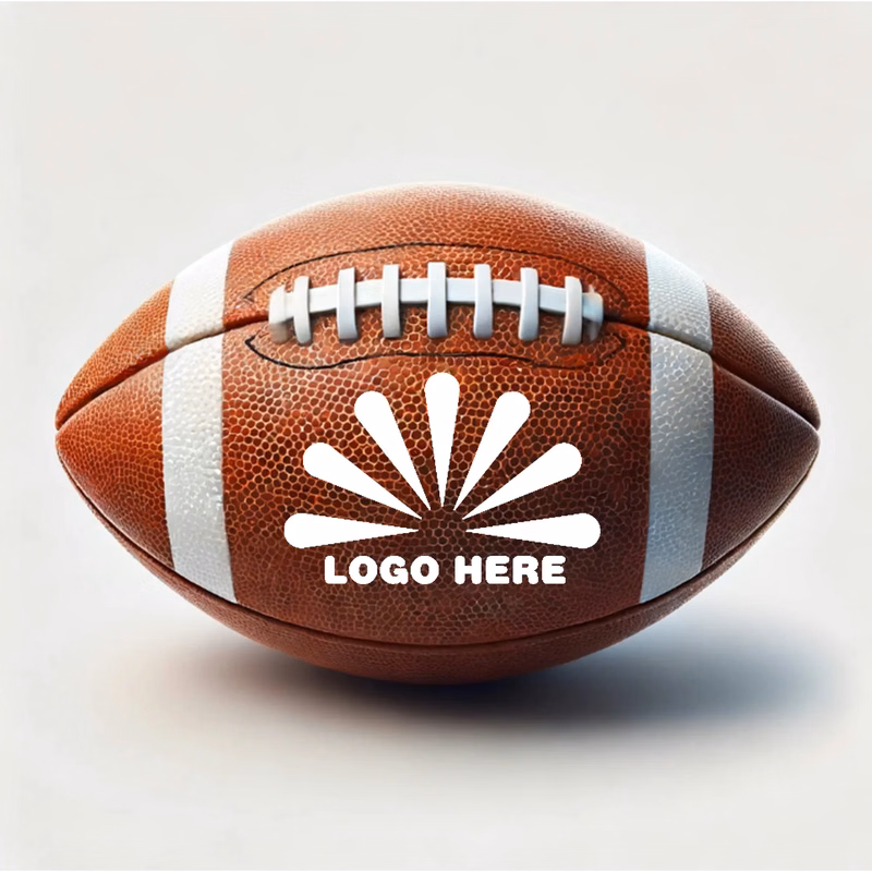 Football with customizable logo