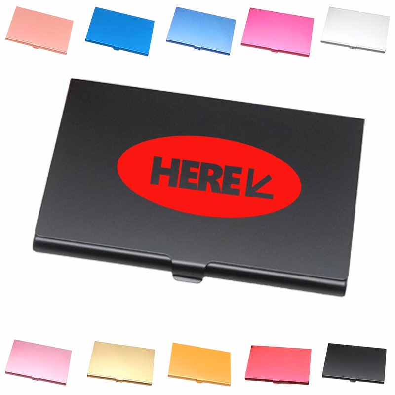 MOQ 50 Aluminum Alloy Business Card Holder