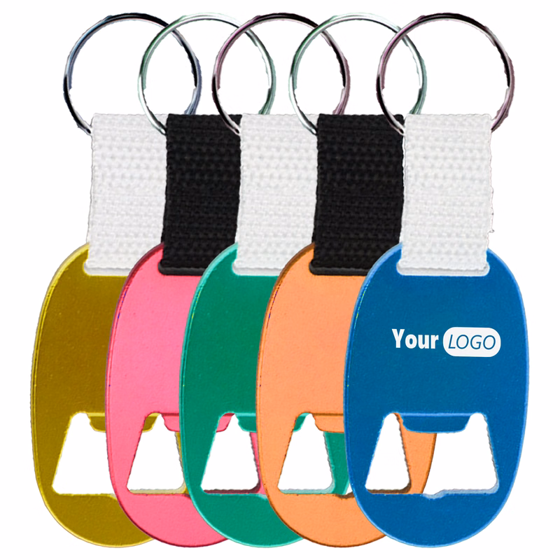 Metal Compact Bottle Opener Keychain