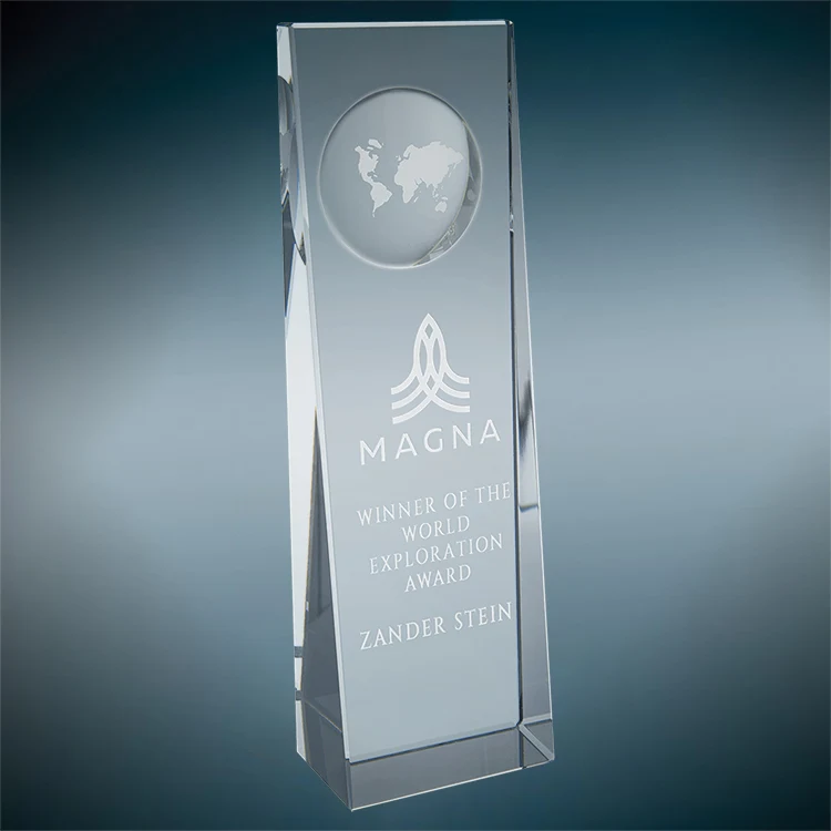 Timber Crystal Award 8.75" 1