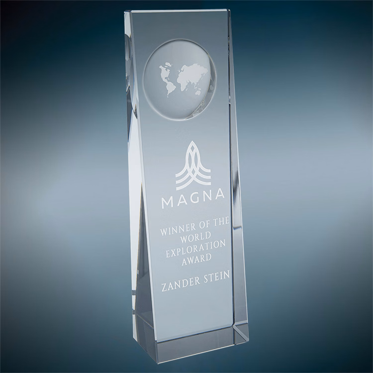 Timber Crystal Award 8.75"