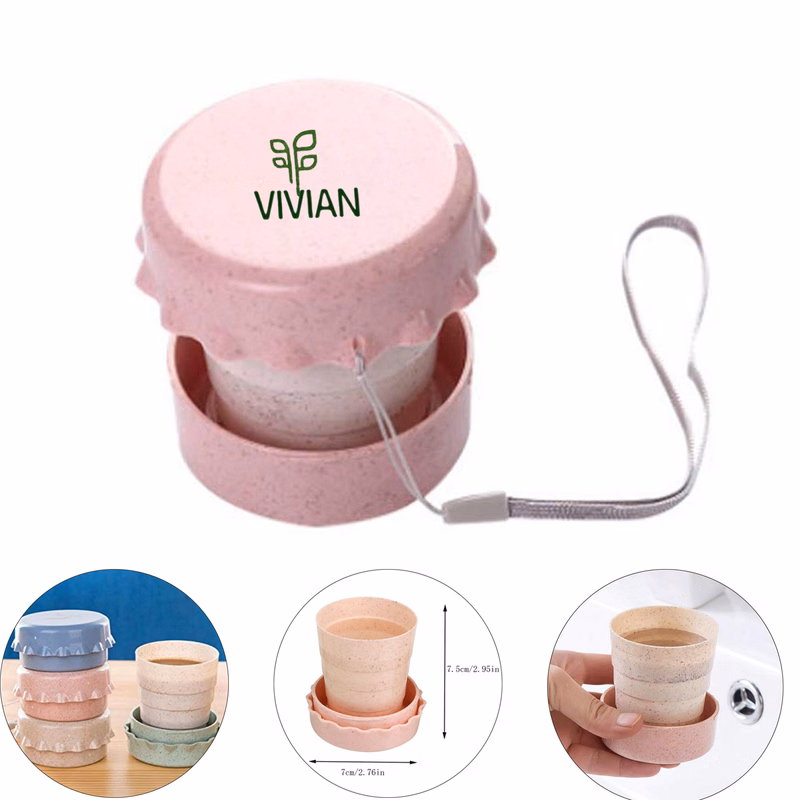 Wheat Telescopic Foldable Cup