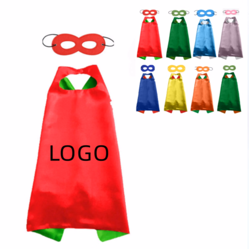 21 1/2"x21 1/2"  Party Cape Set With Mask