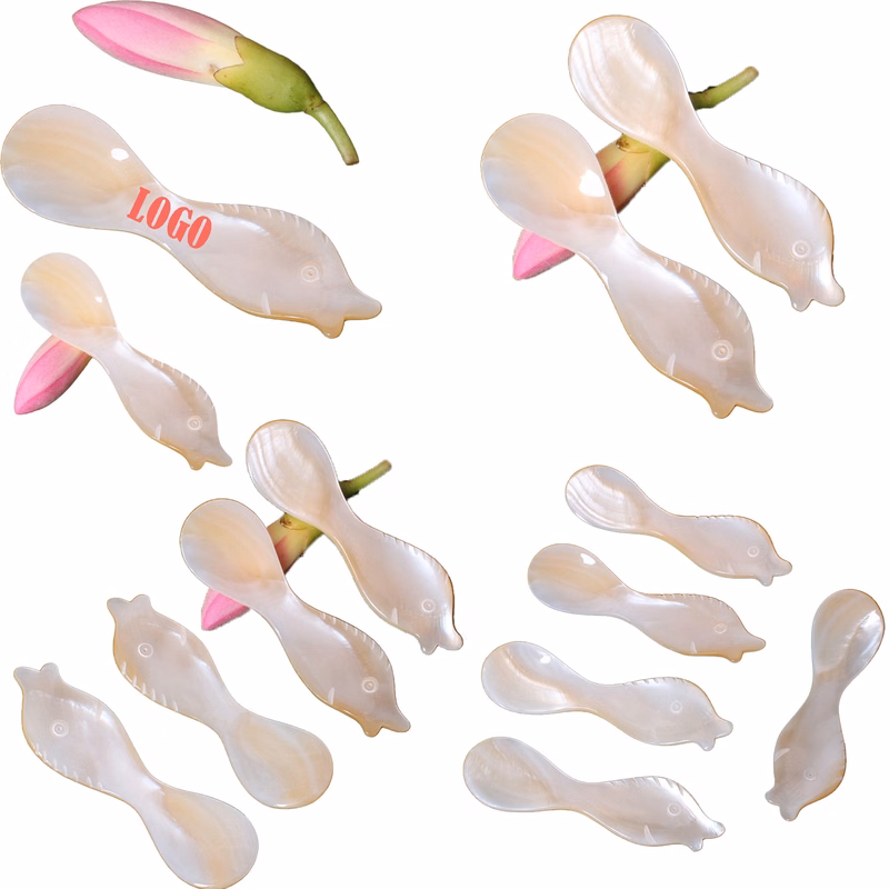 3.4 Inch Natural Pearl Caviar Shell Spoon