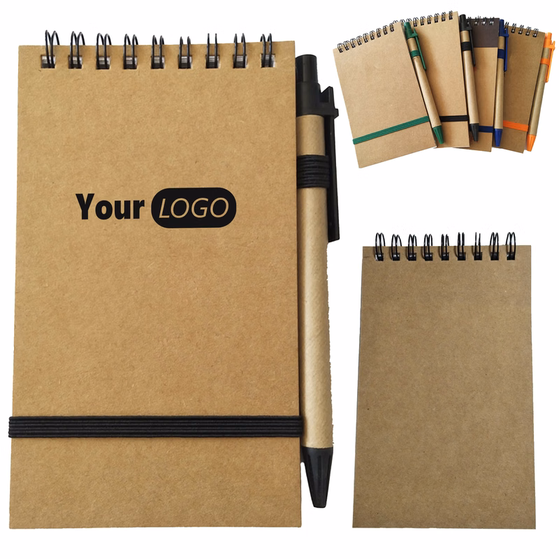 Paper Retro Office Notebook With Pen