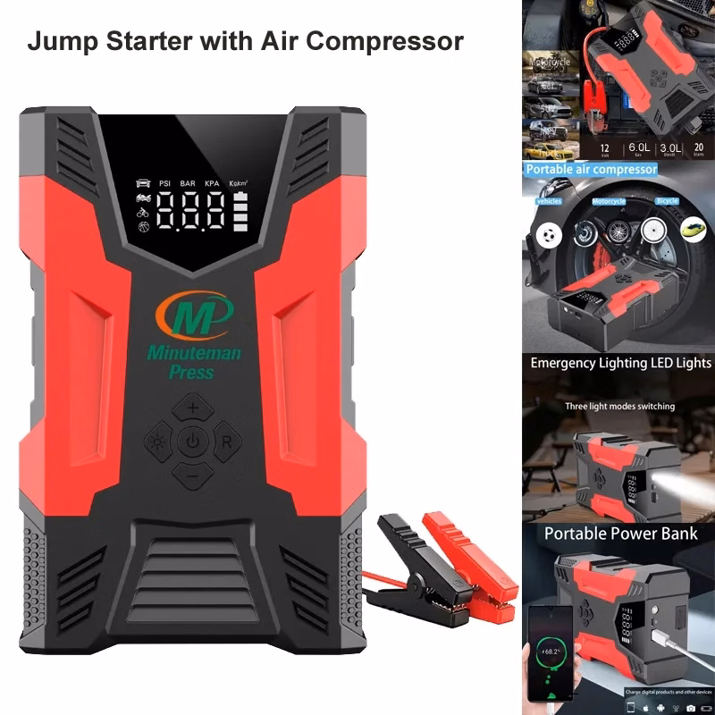 Portable Car Jump Starter Battery Pack & Air Pump