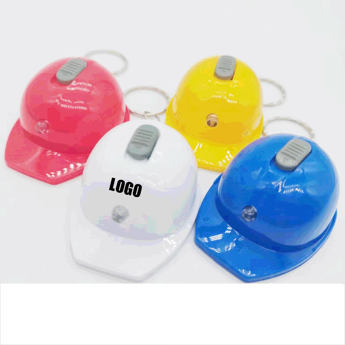 Helmet Charm Key Ring/Multi-Functional Safety Helmet Illuminated Keychain & Opener 1