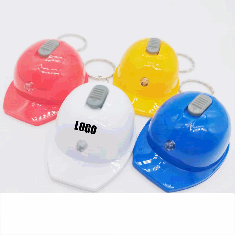 Helmet Charm Key Ring/Multi-Functional Safety Helmet Illuminated Keychain & Opener