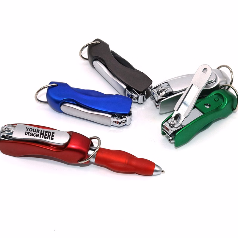 Mini Folding Nail Clipper Ballpoint Pen