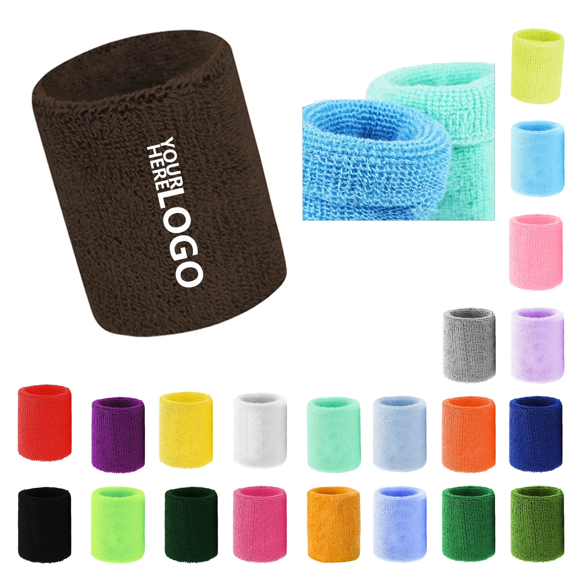 Polyester Embroidered Sports Wristbands 1