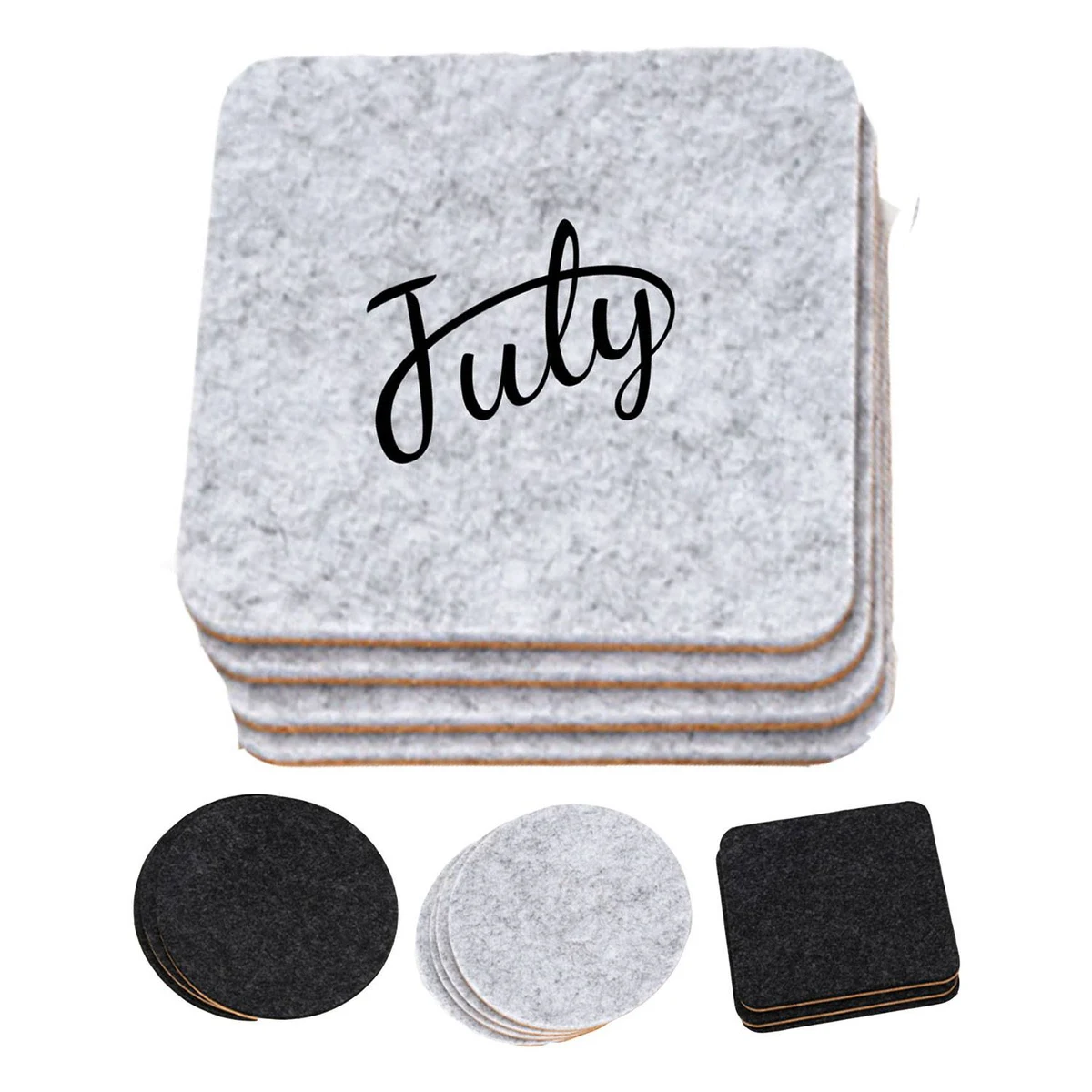 Eco-Friendly Felt Coaster Set 1