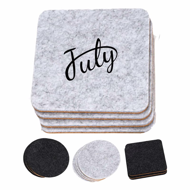 Eco-Friendly Felt Coaster Set