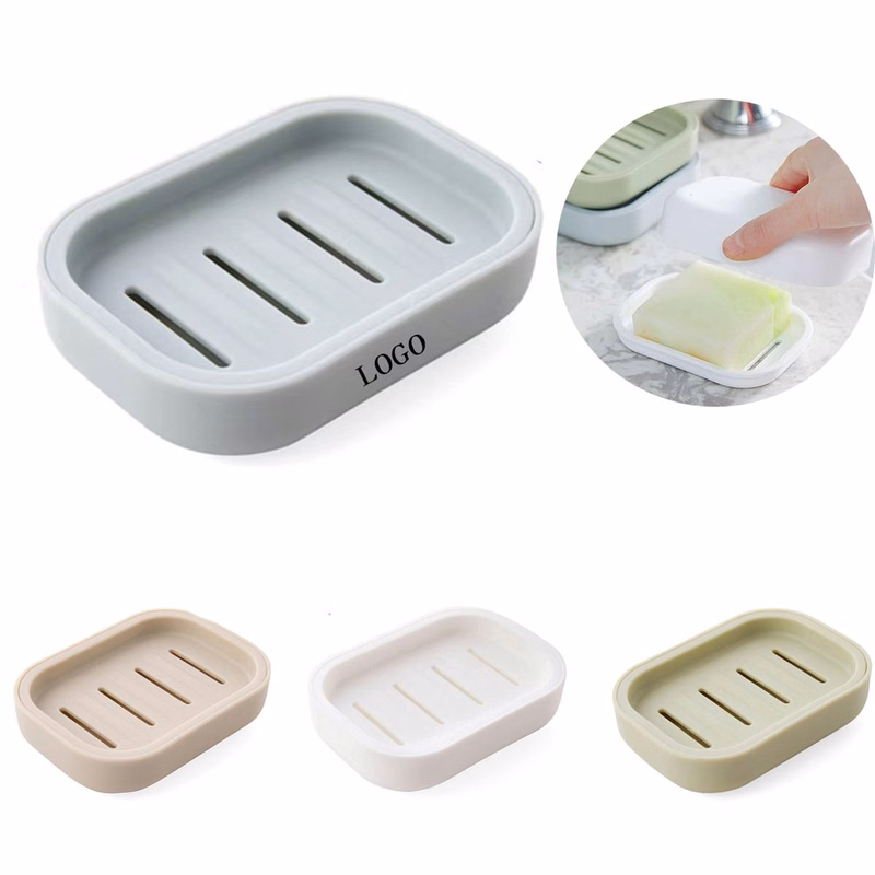 Double Layer Plastic Soap Dish Draining Holder