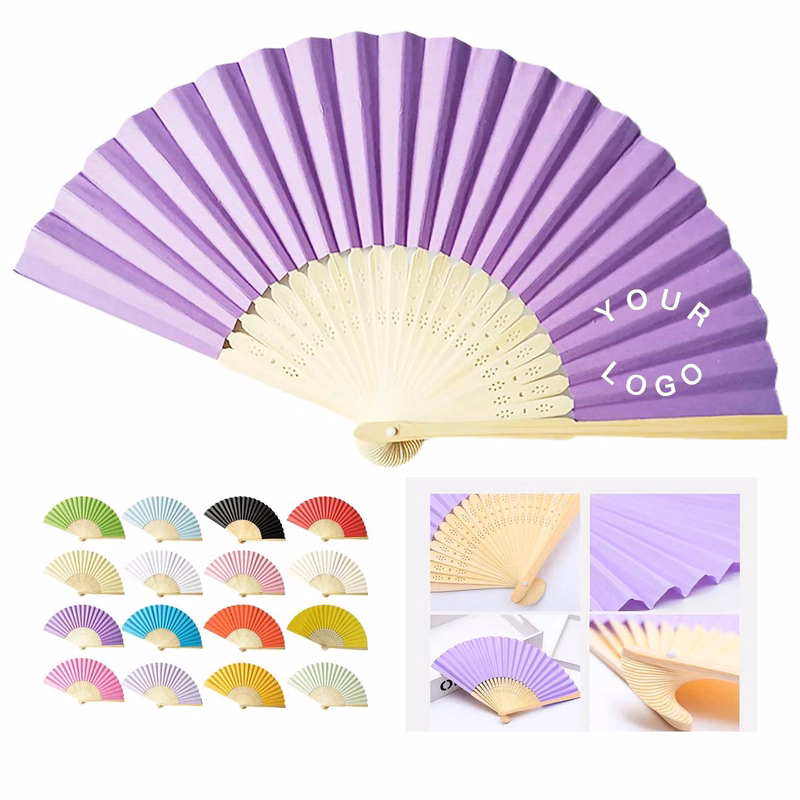 Portable Bamboo Folding Fan for Performances