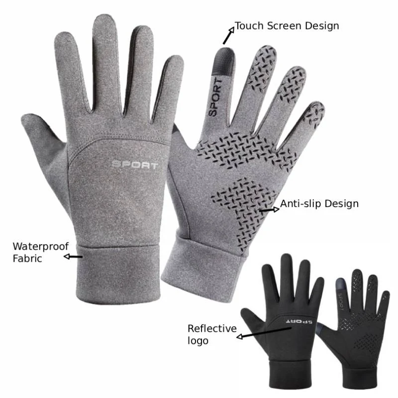 Non-Slip Cycling Gloves W/ 2-Finger Touchscreen 1