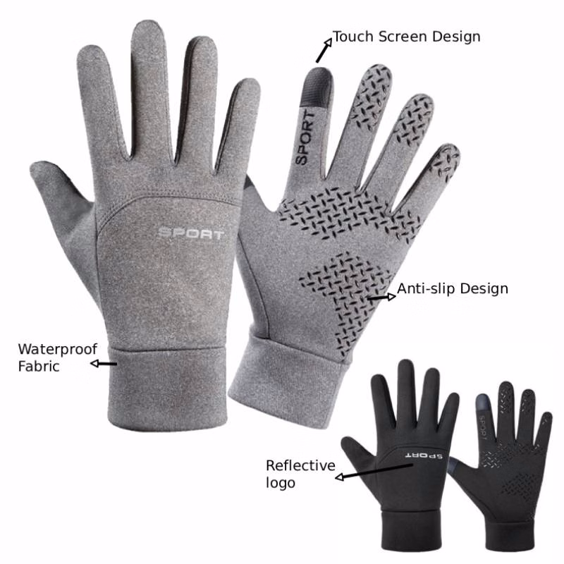 Non-Slip Cycling Gloves W/ 2-Finger Touchscreen