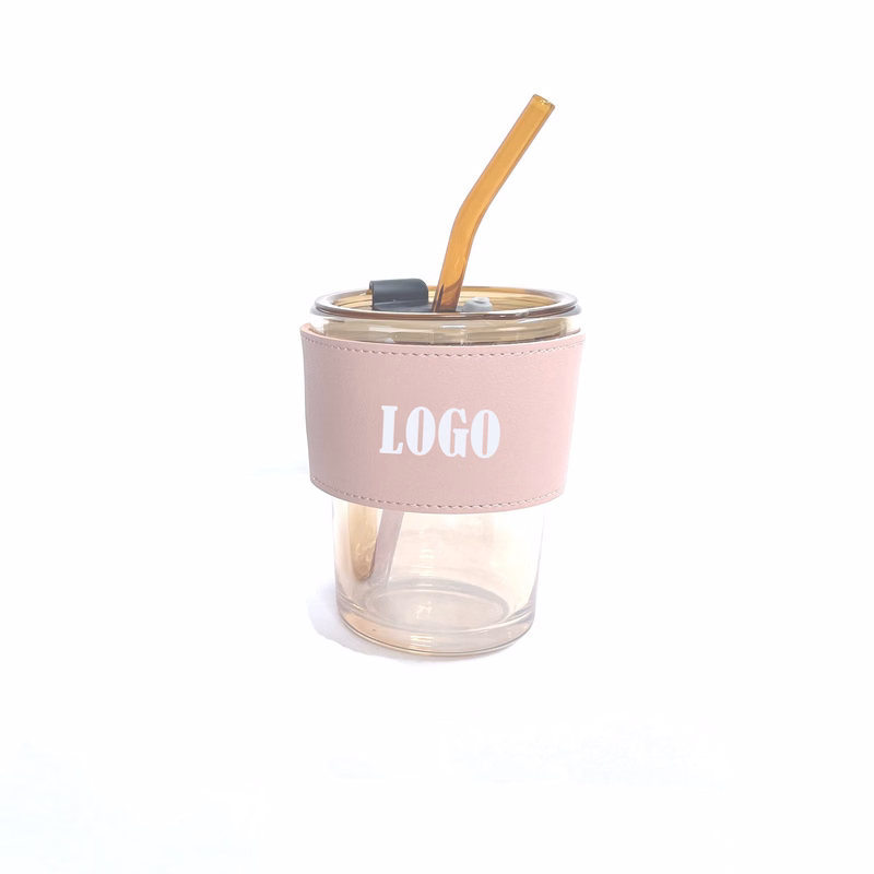 Premium Non Slip PU Leather Cup Sleeve MOQ50