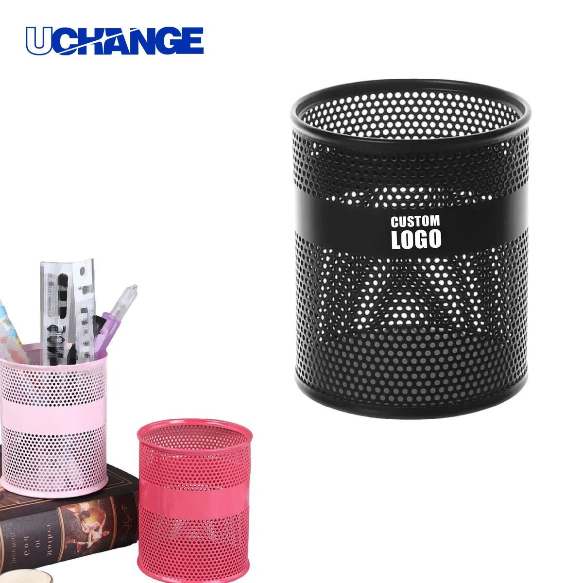 Hollow Metal Pen Holder 1