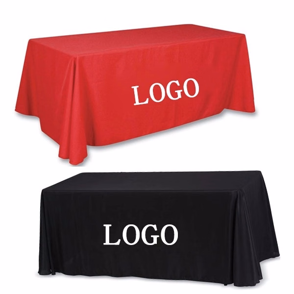 Standard 6' 3-Sided Economy 6 ft Table Cloth & Covers
