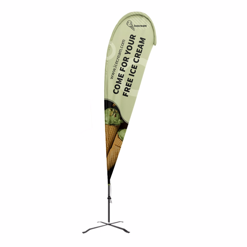 Flex Blade® G7 Teardrop Banner Kit, Single-Sided - 13.5' Outdoor Flag