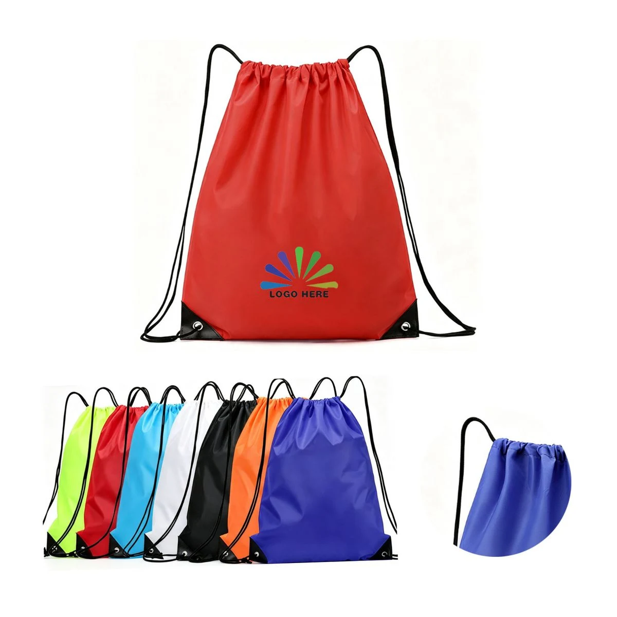 Large Capacity Oxford Cloth Drawstring Backpack 1