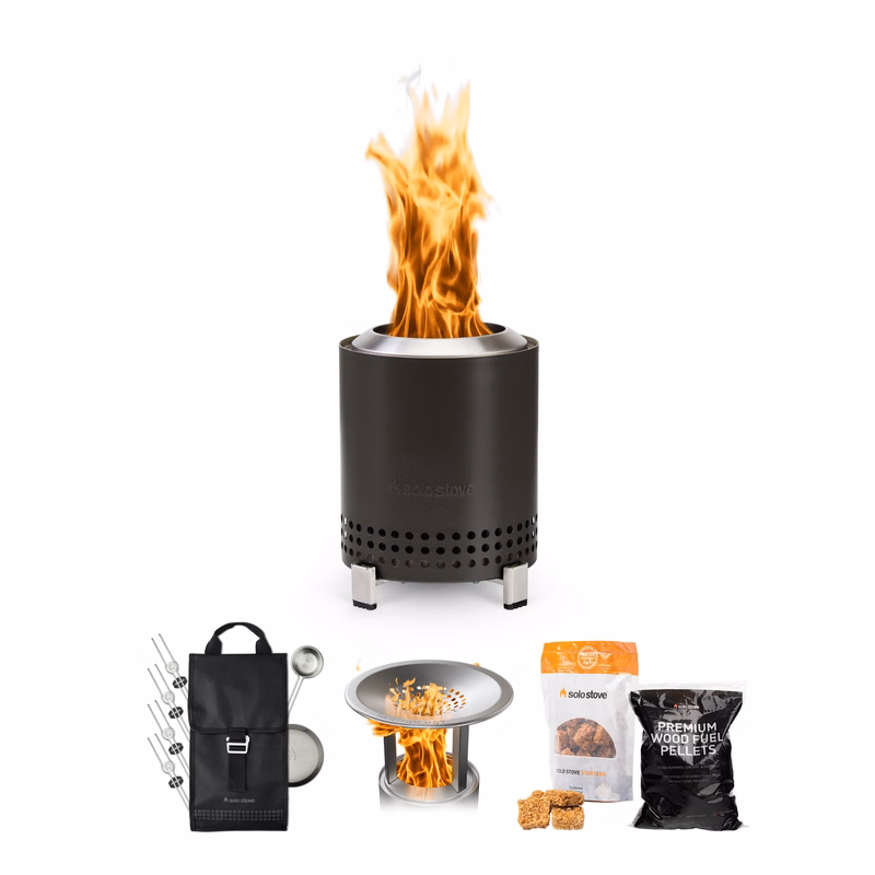 Solo Stove - Mesa 5" Tabletop Fire Pit - Roasty n Toasty Bundle (Ash)