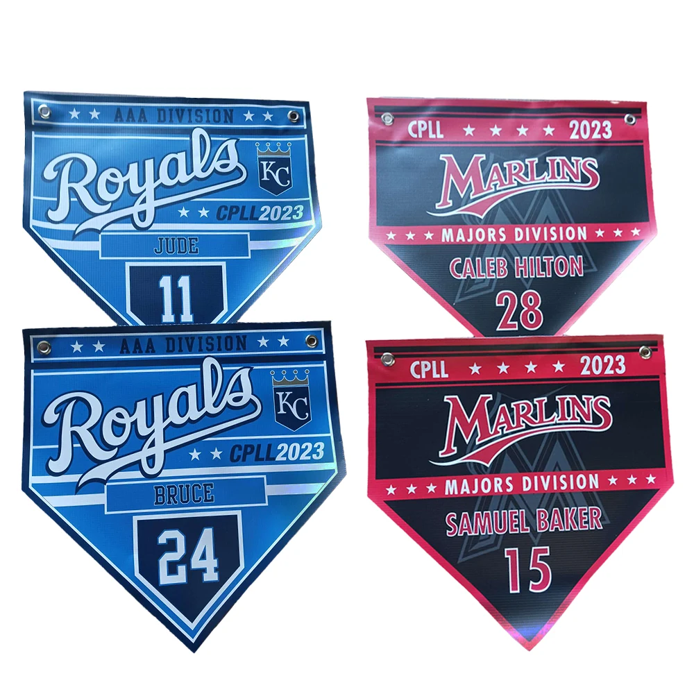 Custom Baseball Home Plate Banner 1
