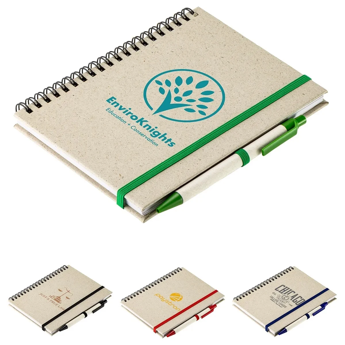 Prairie Fragrant Grass Recycled Spiral Notebook with Pen 1