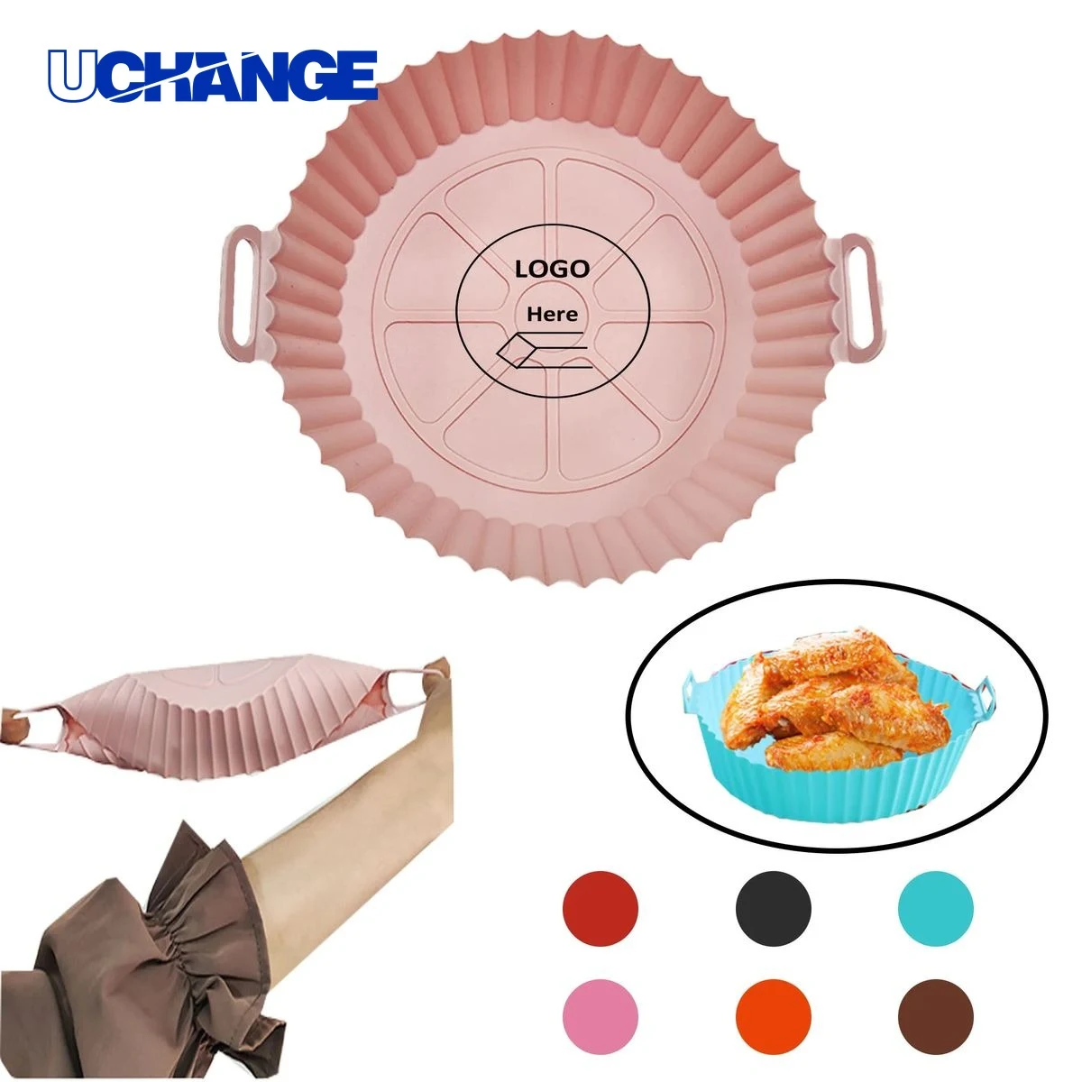 Air Fryer Silicone Pot Basket Liner for Kitchen Use 1