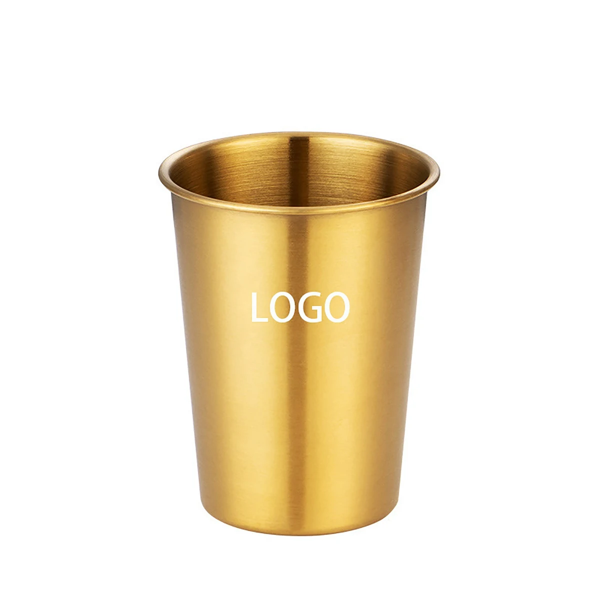 Stainless Steel Pint Cups Unbreakable Metal Drinking Water Stackable Glasses 1