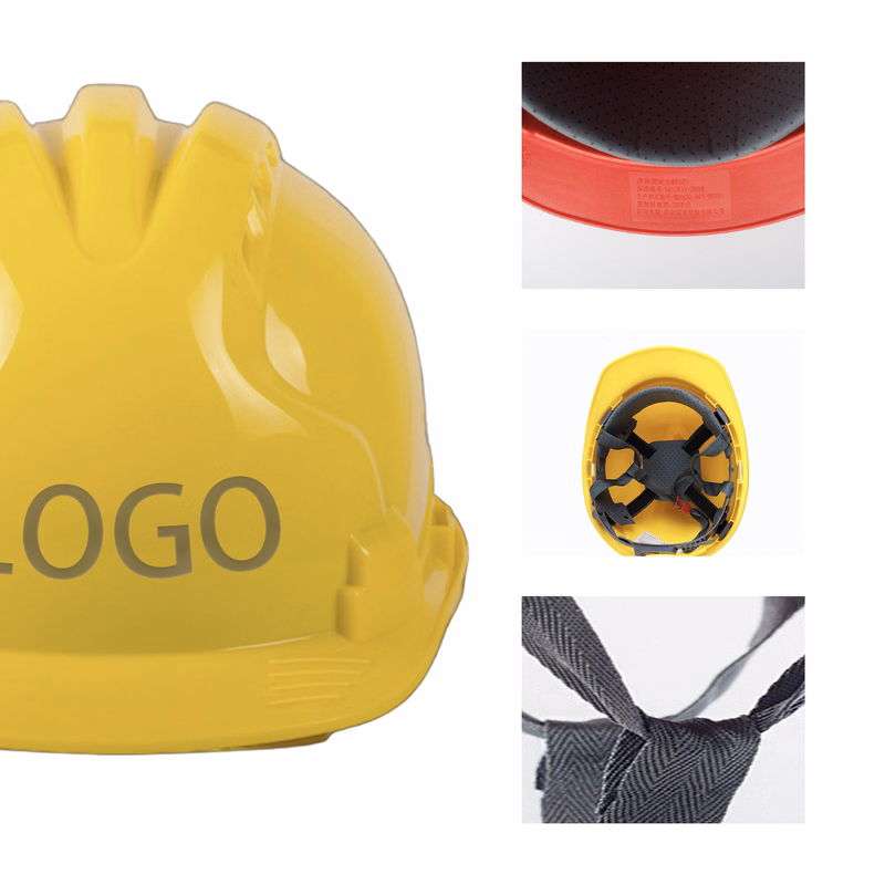 MOQ 100 PCS Lightweight Plastic Safety Helmet