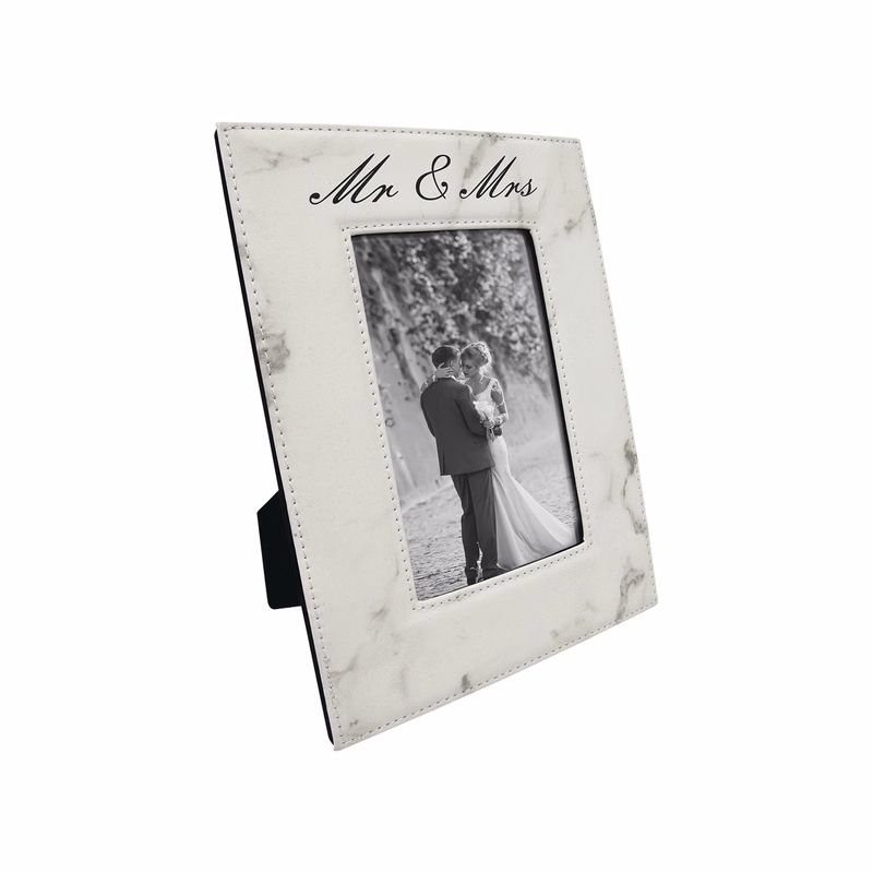 4" x 6" Marble Leatherette Photo Frame