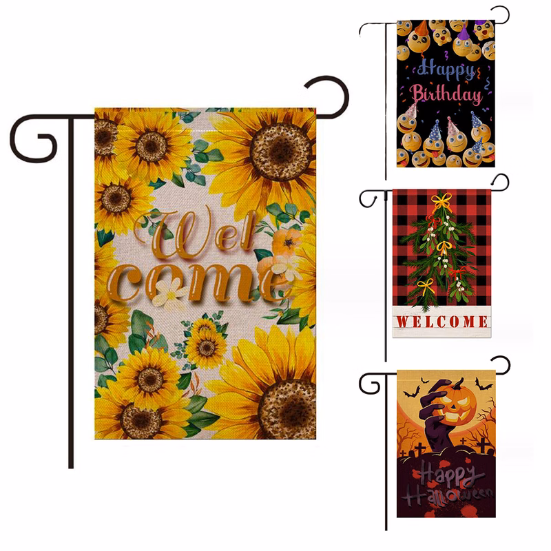 12" x 18"Custom Double Sided Garden Banner